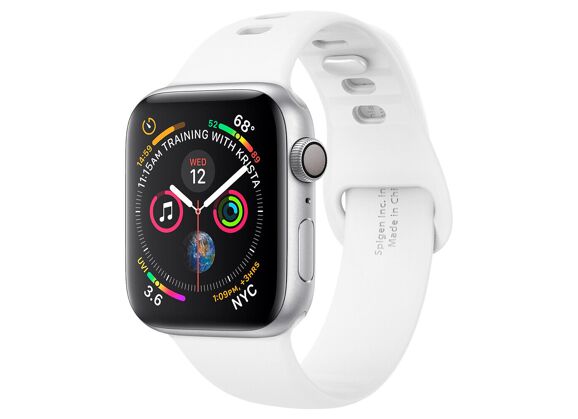 Image Montre connectée APPLE Watch Series 7 Silicone Blanc 45 mm