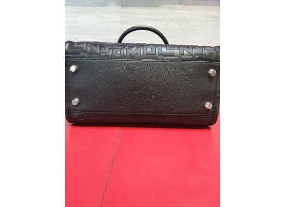 Image Sac à main LONGCHAMP La Voyageuse Porté Main Cuir Noir