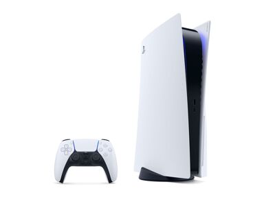Image Console SONY PS5 Blanc 825 Go + 1 Manette + Disque SSD M.2 1 To
