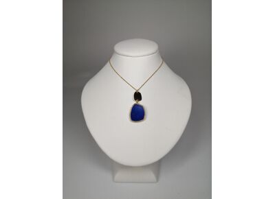 Collier Or Jaune Lapis-Lazuli