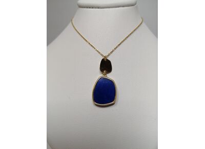 Collier Or Jaune Lapis-Lazuli