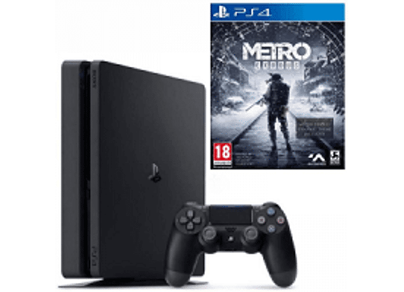 Image Console SONY PS4 Slim Noir 500 Go + 1 manette + Metro Exodus
