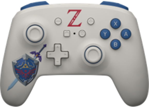 Image Acc. de jeux vidéo POWERA Manette Sans Fil Zelda Sworn Protector Switch