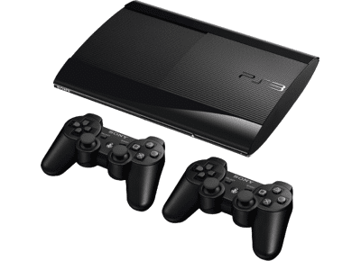 Console SONY PS3 Slim Noir 320 Go + 2 Manettes