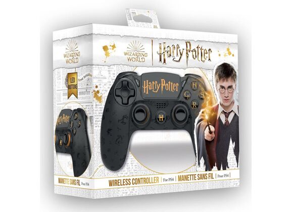 Image Acc. de jeux vidéo FREAKS AND GEEKS Manette Sans Fil Noir Harry Potter PS4