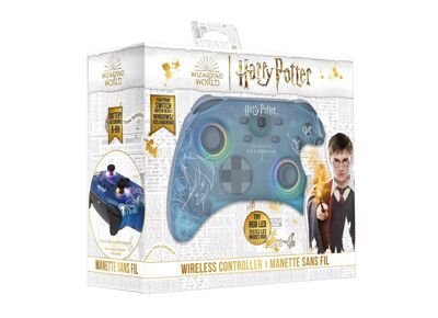 Acc. de jeux vidéo FREAKS AND GEEKS Manette Sans Fil Harry Potter Bleu Translucide Switch