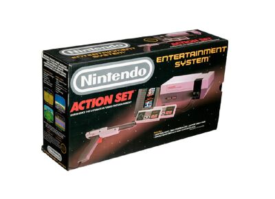 Console NINTENDO Nes Action Set Gris + Mario Bros & Duck Hunt + Pistolet
