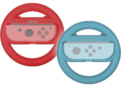 Image Acc. de jeux vidéo KONIX Volant Sans Fil KX-NS-RW Bleu & Rouge Néon Switch