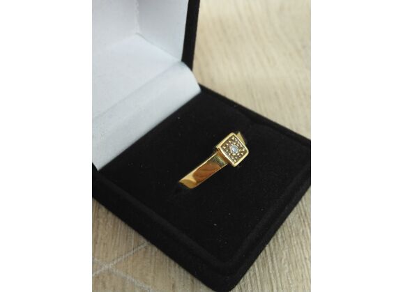 Image Bague Or Jaune Diamant