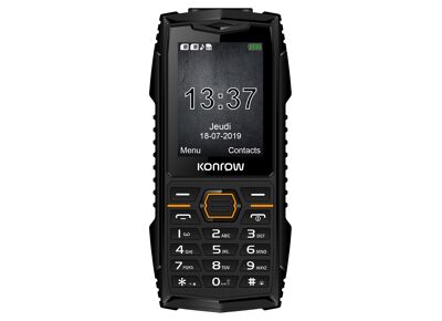 Image Téléphone portable KONROW Stone Plus Noir