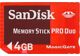 Image Acc. de jeux vidéo SANDISK Carte Mémoire Pro Duo 4 GB