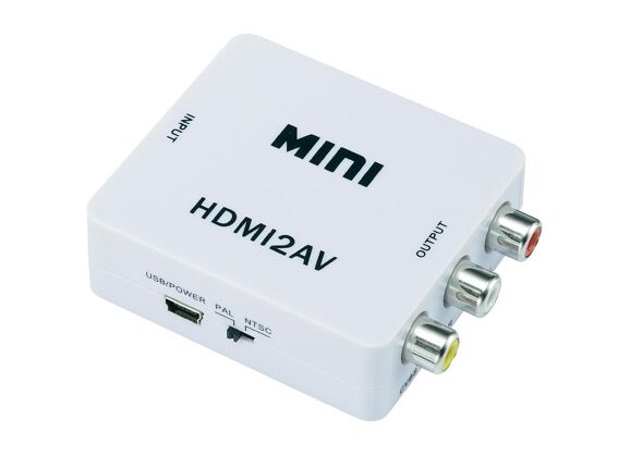 Image Acc. de jeux vidéo FREAKS AND GEEKS Convertisseur AV (RCA) vers HDMI Blanc