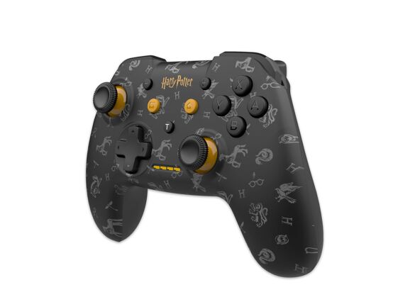 Image Acc. de jeux vidéo FREAKS AND GEEKS Manette Sans Fil Harry Potter Noir Jaune Switch
