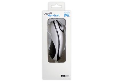 Image Acc. de jeux vidéo BIG BEN Manette Nunchuck Plus Wii Mote Sans Fil Blanc Noir