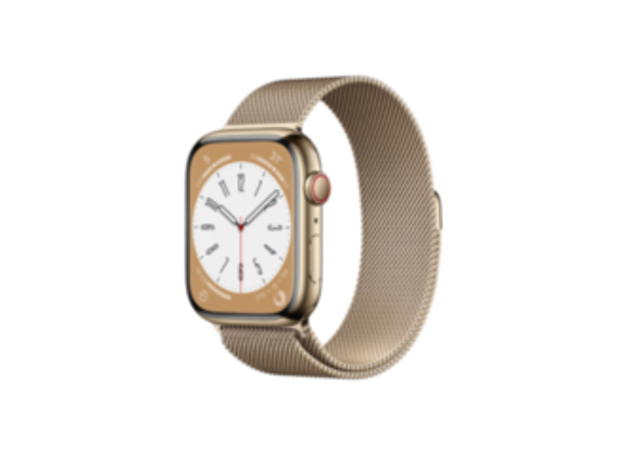 Image Montre connectée APPLE Watch Series 8 Acier Doré 41 mm