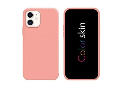 Coques et Etui MOXIE Coque Color Skin Silicone Rose iPhone 11