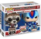 Jouets FUNKO POP!  2 Pack Marvel Gamer Verse Rocket VS Mega Man X