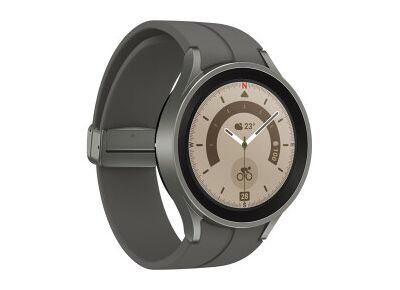 Montre connectée SAMSUNG Watch 5 Pro Caoutchouc Gris 45 mm
