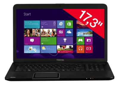 Image Ordinateurs portables TOSHIBA Satellite C870-14T Intel Pentium 4 Go RAM 1 To HDD 17.3