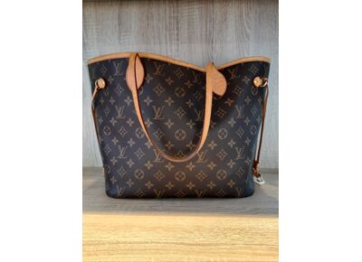 Image Sac à main LOUIS VUITTON Neverfull Porté Epaule Cuir Monogram marron