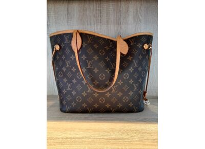 Sac à main LOUIS VUITTON Neverfull Porté Epaule Cuir Monogram marron