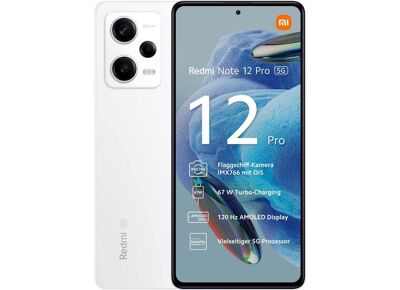 Image XIAOMI Redmi Note 12 Pro 5G Blanc polaire 256 Go