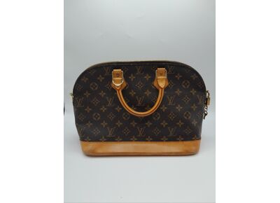 Image Sac à main LOUIS VUITTON Alma Porté main Toile enduite Monogram marron