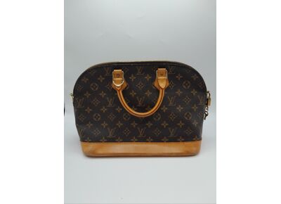 Sac à main LOUIS VUITTON Alma Porté main Toile enduite Monogram marron