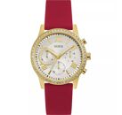 Montre Femme GUESS Red Rhinestone Caoutchouc Rouge 40 mm