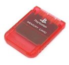 Acc. de jeux vidéo SONY Carte Mémoire 8 Mo Rouge Transparent PS2