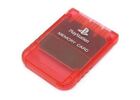 Acc. de jeux vidéo SONY Carte Mémoire 8 Mo Rouge Transparent PS2
