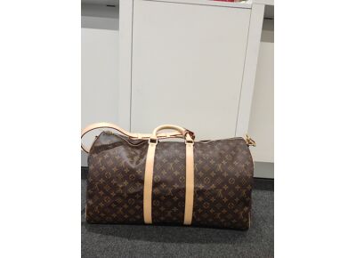 Image Sac à main LOUIS VUITTON Keepall 55 Sac de voyage Toile enduite Monogram marron