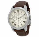 Montre Homme FOSSIL FS4735IE Cuir Marron 44 mm