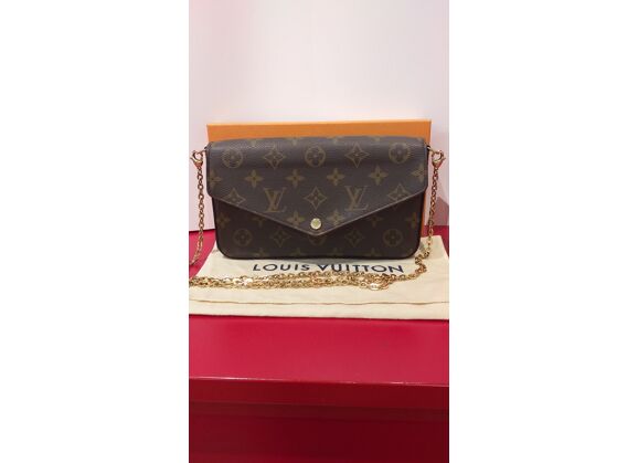 Image Sac à main LOUIS VUITTON Félicie Pochette Toile enduite Monogram marron