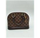 Image Sac à main LOUIS VUITTON BB Alma Porté main Toile enduite Damier ébène