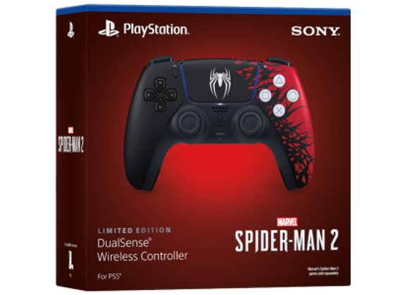 Image Acc. de jeux vidéo SONY Manette Sans fil DualSense Spider-Man 2 Noir Rouge PS5