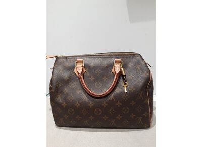 Image Sac à main LOUIS VUITTON Speedy 30 Porté main Toile enduite Monogram marron