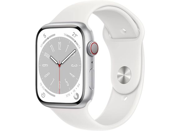 Image Montre connectée APPLE Watch Series 8 Silicone Blanc 41 mm
