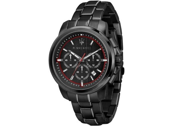 Image Montre Homme MASERATI Successo Acier Noir 44 mm