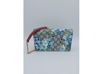 Image Sac à main GUCCI Blooms Porté croisé Toile enduite Bleu