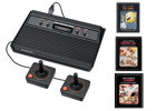Console ATARI 2600 Noir + 2 manettes + Pac-Man + Dodge'Em + Combat