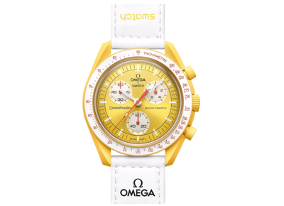 Montre Homme OMEGA Mission to Sun Synthétique Blanc  42 mm