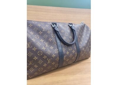 Image Sac à main LOUIS VUITTON Keepall 45 Sac de voyage Toile enduite Monogram ébène