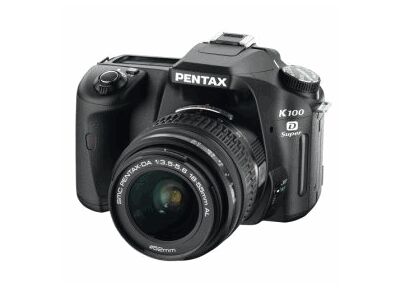 Appareils photos numériques PENTAX Reflex K100D Super Noir + 18-55mm f/3.5-5.6 SMC AL Pentax-DA Noir