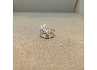 Image Bague Or blanc Diamants