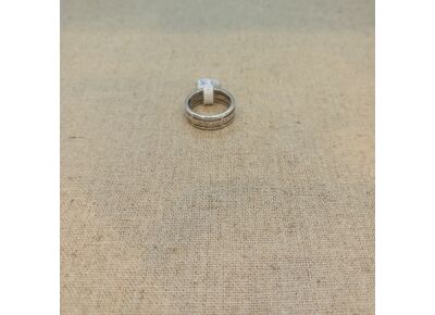 Image Bague Jonc Or blanc Diamant