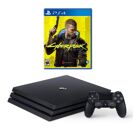 Image Console SONY PS4 Pro Noir 1 To + 1 manette + CyberPunk 2077