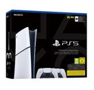 Image Console SONY PS5 Slim Digital Edition Blanc 1 To + 2 manettes