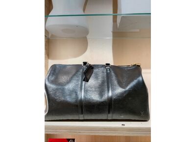 Image Sac à main LOUIS VUITTON Keepall 50 Porté main Cuir épi Noir