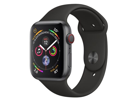 Image Montre connectée APPLE Watch Series 9 Silicone Noir 45 mm Cellular